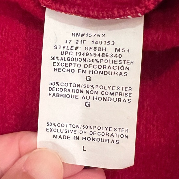 Champion Red Crew Sweatshirt | Size Large | Preowned | Good condition - Picture 8 of 9